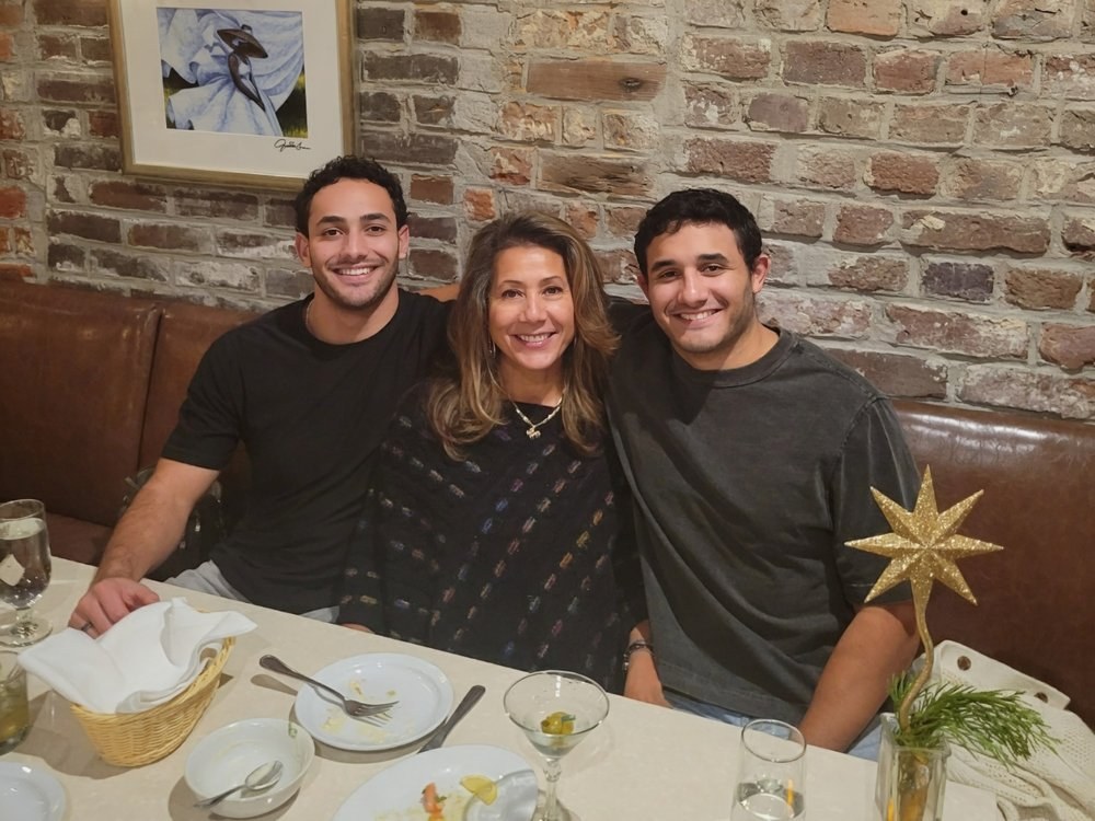 Monique Alemán with her two sons